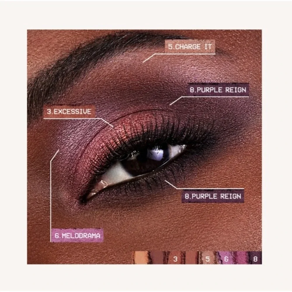Smashbox Always On Mood Board Eye Shadow Palette Bougie Vibes 8 Shades New Box